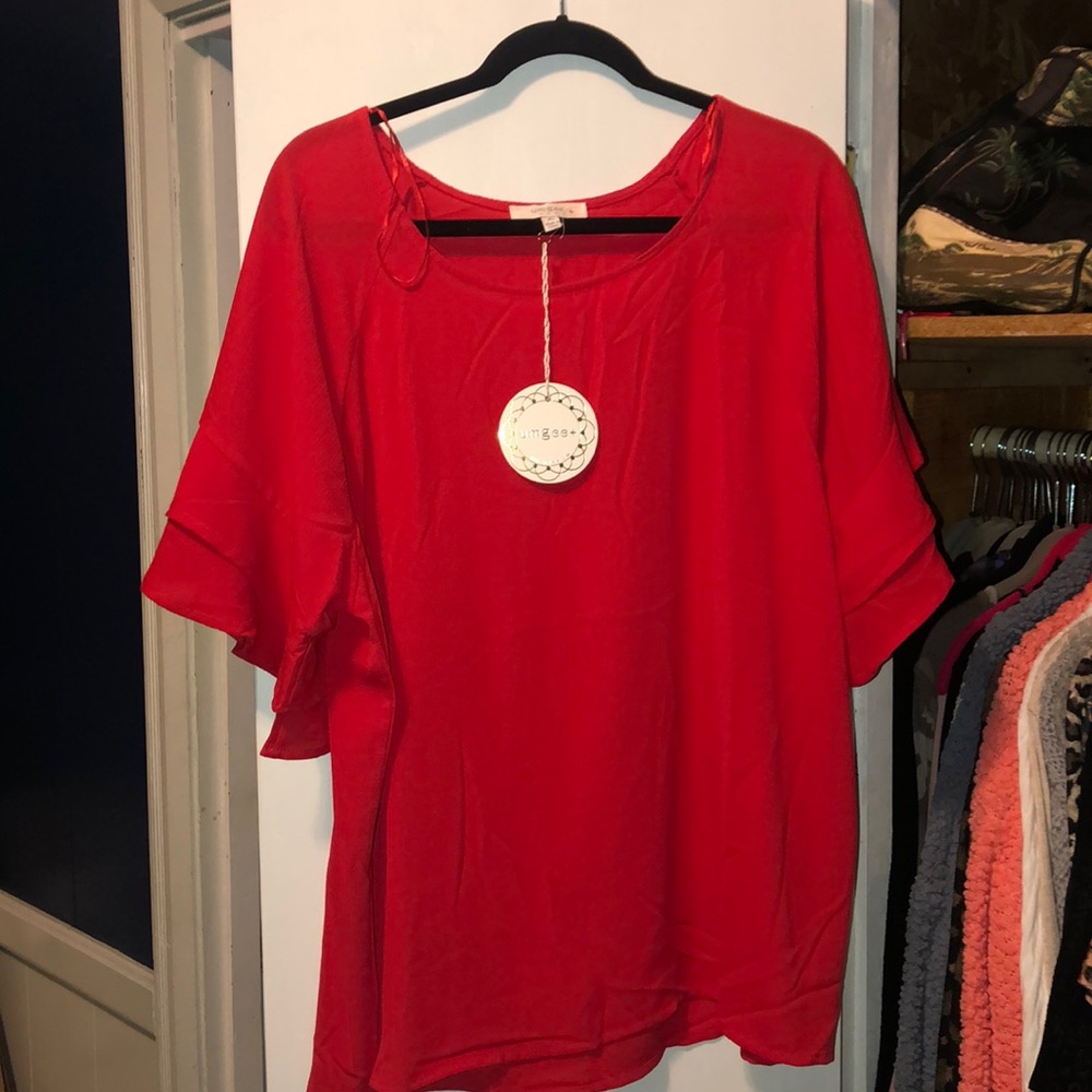 Umgee red blouse